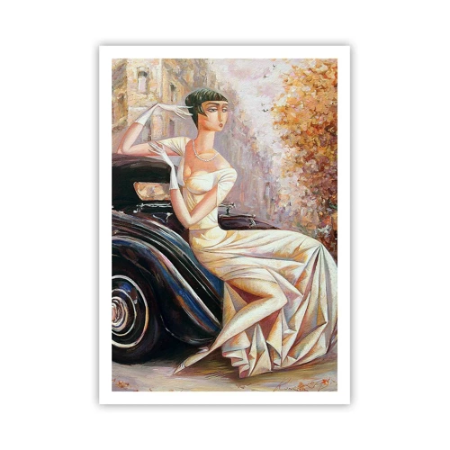 Poster - Eleganz im Retro-Stil - 70x100 cm