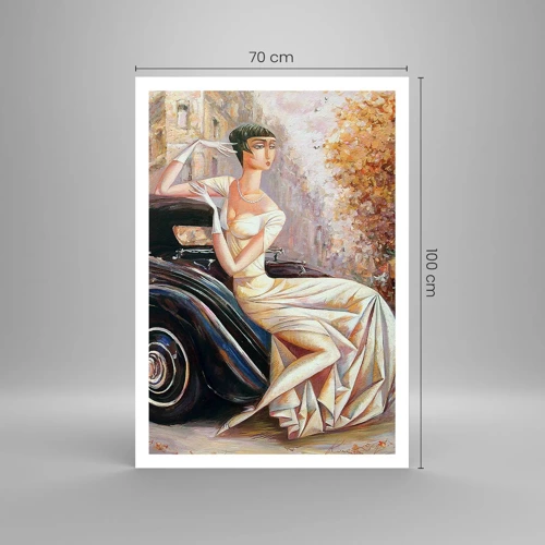 Poster - Eleganz im Retro-Stil - 70x100 cm