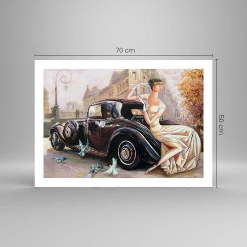 Poster - Eleganz im Retro-Stil - 70x50 cm