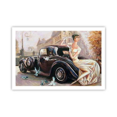 Poster - Eleganz im Retro-Stil - 91x61 cm