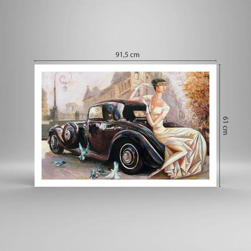 Poster - Eleganz im Retro-Stil - 91x61 cm