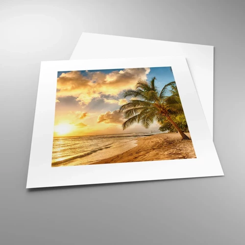 Poster - Ewiger Sommer, immer Urlaub - 30x30 cm