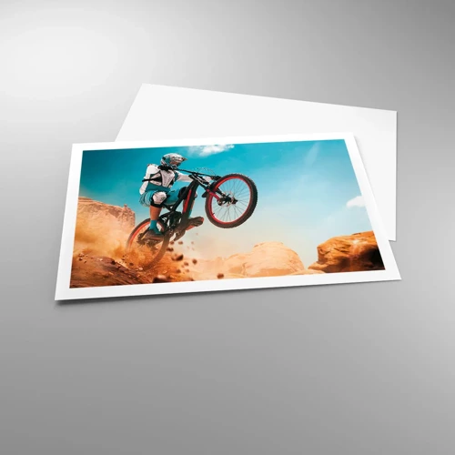 Poster - Fahrrad-Wahnsinn-Dämon - 91x61 cm