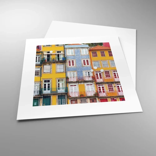 Poster - Farben der Altstadt - 30x30 cm