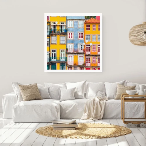 Poster - Farben der Altstadt - 40x40 cm