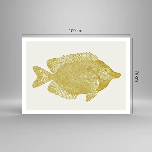 Poster - Fisch und das war’s - 100x70 cm