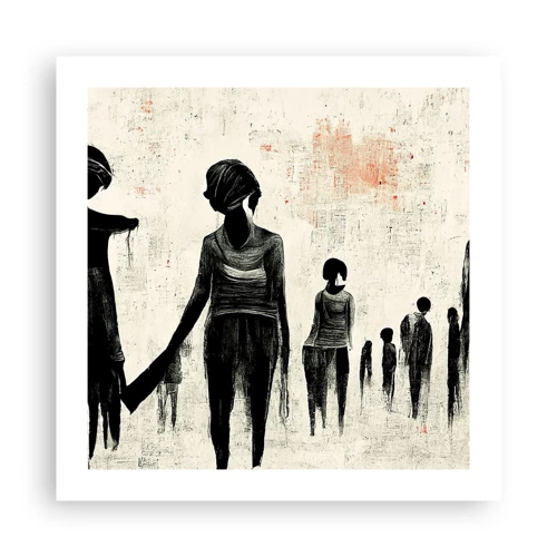 Poster - Gegen die Einsamkeit - 50x50 cm