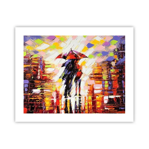 Poster - Gemeinsam durch die Nacht und den Regen - 50x40 cm