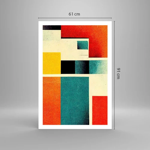 Poster - Geometrische Abstraktion – gute Energie - 61x91 cm