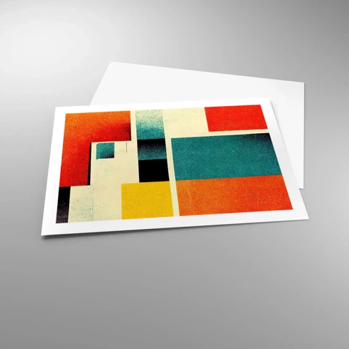 Poster - Geometrische Abstraktion – gute Energie - 70x50 cm