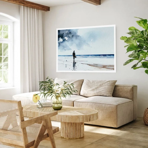 Poster - Gespräch mit dem Meer - 100x70 cm