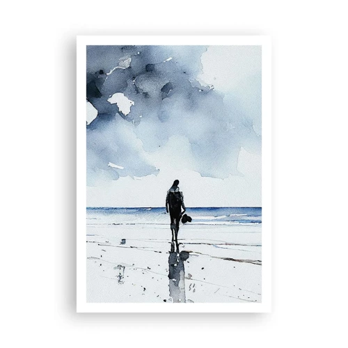 Poster - Gespräch mit dem Meer - 70x100 cm