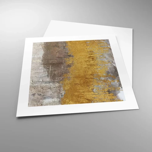 Poster - Goldene Explosion - 40x40 cm