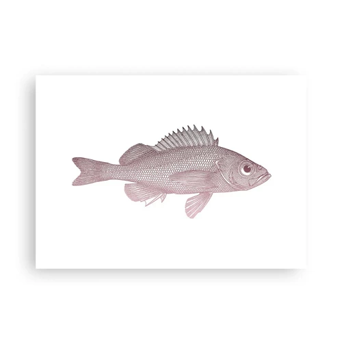 Poster - Großäugiger Fisch - 70x50 cm