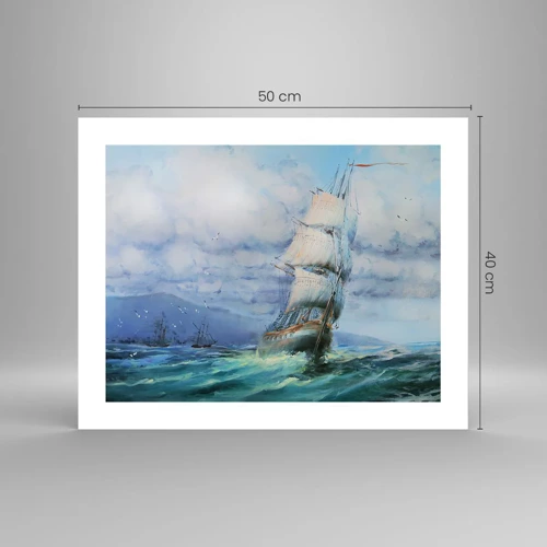 Poster - Guter Wind - 50x40 cm