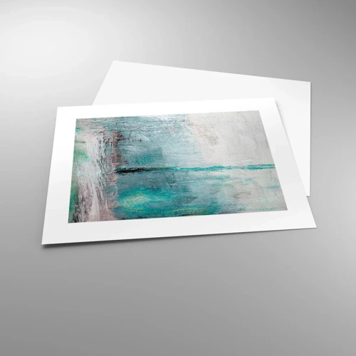 Poster - Horizontal in Blau - 40x30 cm