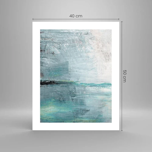 Poster - Horizontal in Blau - 40x50 cm