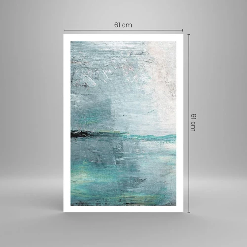 Poster - Horizontal in Blau - 61x91 cm