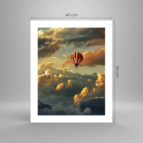 Poster - Ich fliege, weil ich es will - 40x50 cm