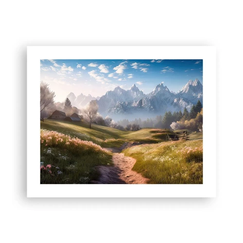 Poster - Idyllisches Tal - 50x40 cm