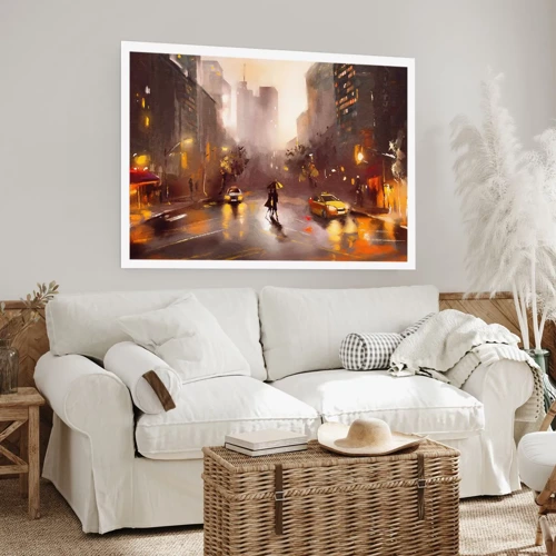 Poster - Im Licht von New York - 100x70 cm
