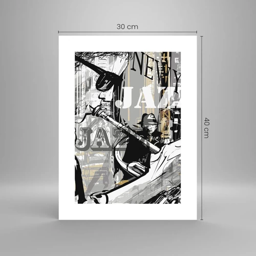 Poster - Im Rhythmus von New York - 30x40 cm