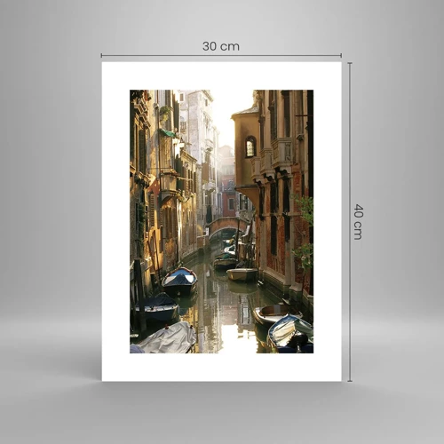 Poster - In einer venezianischen Gasse - 30x40 cm