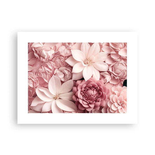 Poster - In rosa Blütenblättern - 40x30 cm