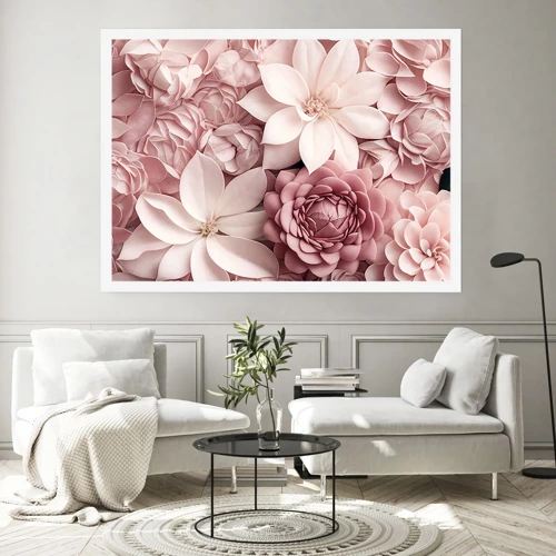 Poster - In rosa Blütenblättern - 50x40 cm