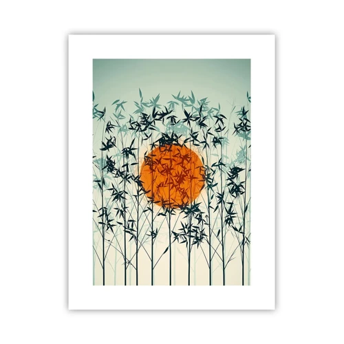 Poster - Japanische Sonne - 30x40 cm