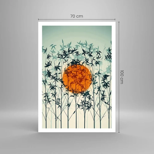 Poster - Japanische Sonne - 70x100 cm