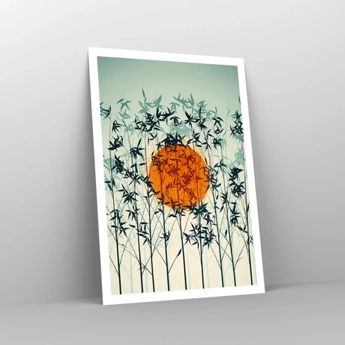 Poster - Japanische Sonne - 70x100 cm