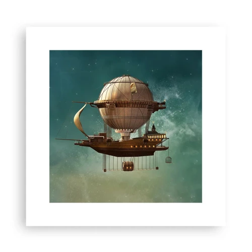 Poster - Jules Verne sagt Hallo - 30x30 cm