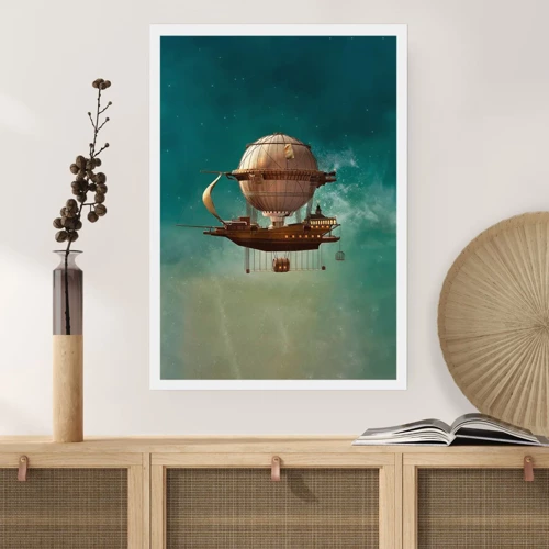 Poster - Jules Verne sagt Hallo - 30x40 cm