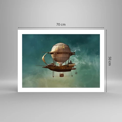 Poster - Jules Verne sagt Hallo - 70x50 cm