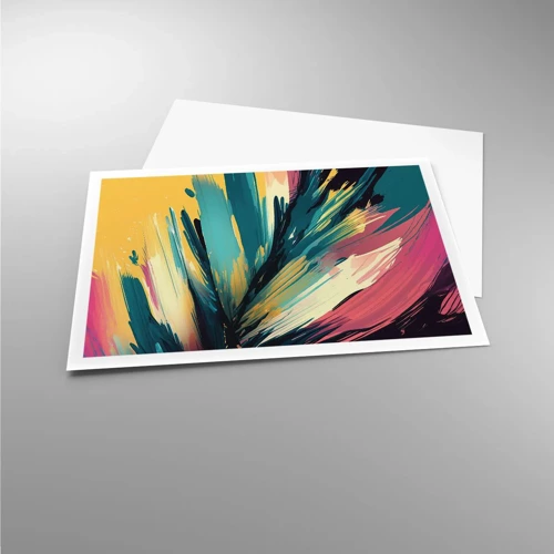 Poster - Komposition – eine Explosion der Freude - 100x70 cm