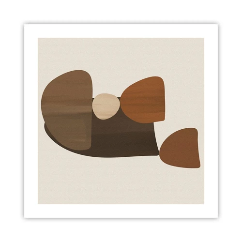 Poster - Komposition in Bronze - 50x50 cm