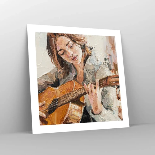 Poster - Konzert für Gitarre und Mädchenherz - 50x50 cm