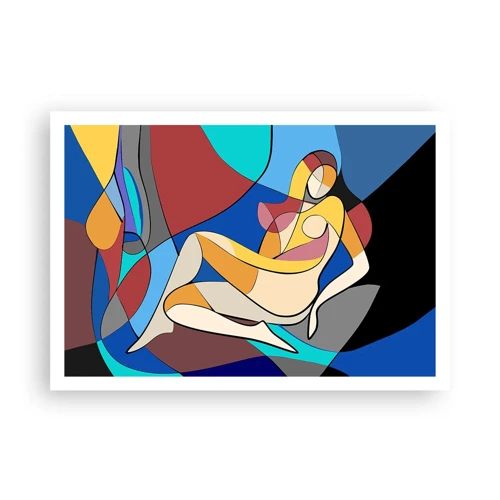 Poster - Kubistischer Akt - 100x70 cm