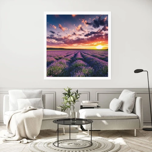 Poster - Lavendel Welt - 30x30 cm