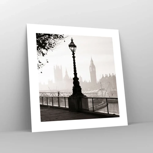 Poster - Londoner Morgen - 40x40 cm