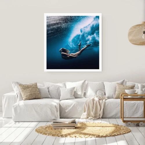 Poster - Moderne Meerjungfrau - 30x30 cm