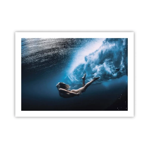Poster - Moderne Meerjungfrau - 70x50 cm