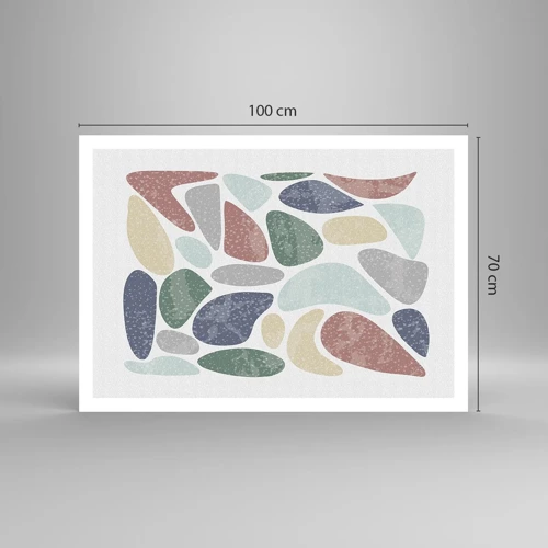 Poster - Mosaik aus pulverförmigen Farben - 100x70 cm