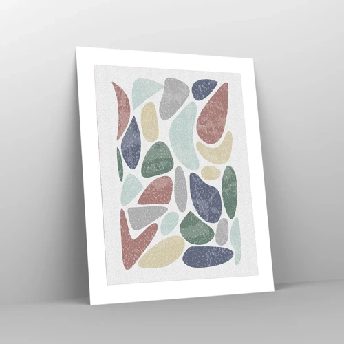 Poster - Mosaik aus pulverförmigen Farben - 40x50 cm