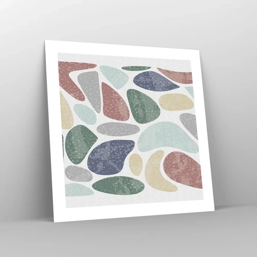 Poster - Mosaik aus pulverförmigen Farben - 50x50 cm