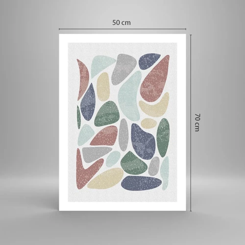 Poster - Mosaik aus pulverförmigen Farben - 50x70 cm