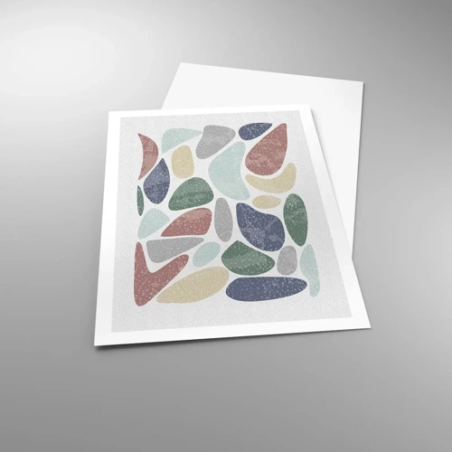 Poster - Mosaik aus pulverförmigen Farben - 61x91 cm