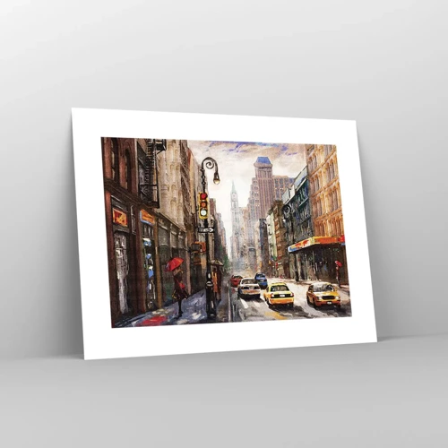 Poster - New York - auch im Regen bunt - 40x30 cm