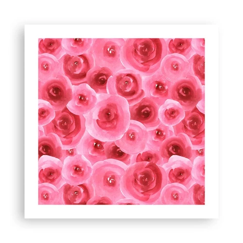 Poster - Oben und unten Rosen - 50x50 cm